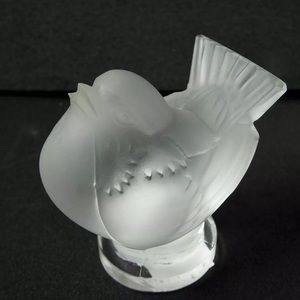 Lalique Crystal Sparrow Bird France